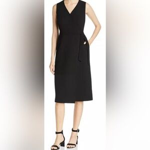 Lafayette 148 New York Black Midi Dress
